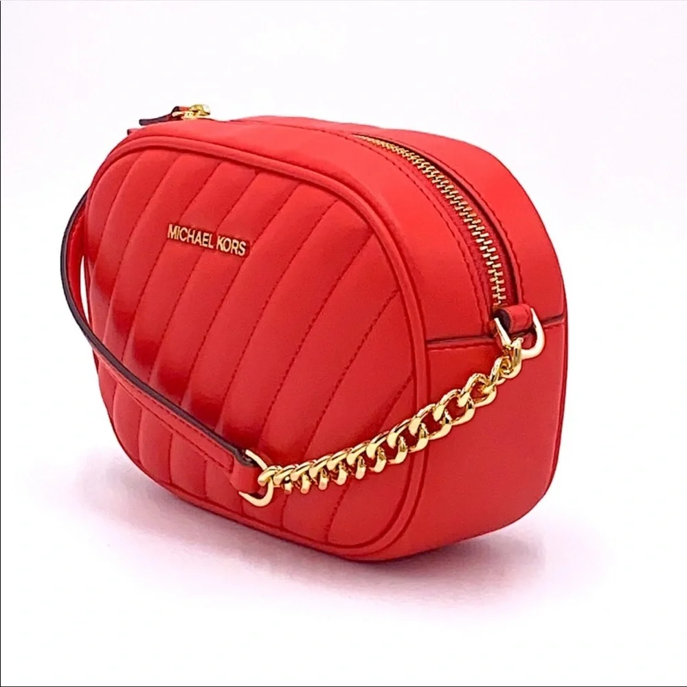 MICHAEL KORS ROSE SM OVAL CAMERA XBODY DR SANGRIA - Picture 5 of 16